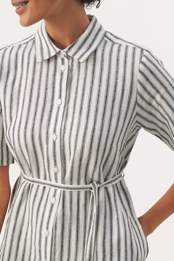 PART TWO EMMALOU SHIRTDRESS | BLACK STRIPE