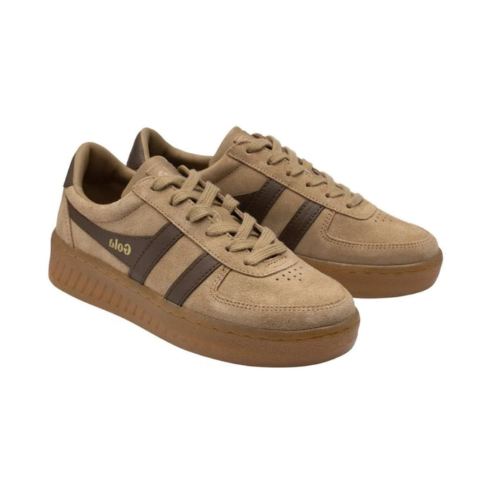 GOLA GRANDSLAM SNEAKER | CARAMEL/DARK BROWN/GUM