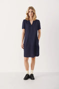 Load image into Gallery viewer, PART TWO AMINASE DRESS | DARK NAVY
