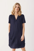 Load image into Gallery viewer, PART TWO AMINASE DRESS | DARK NAVY
