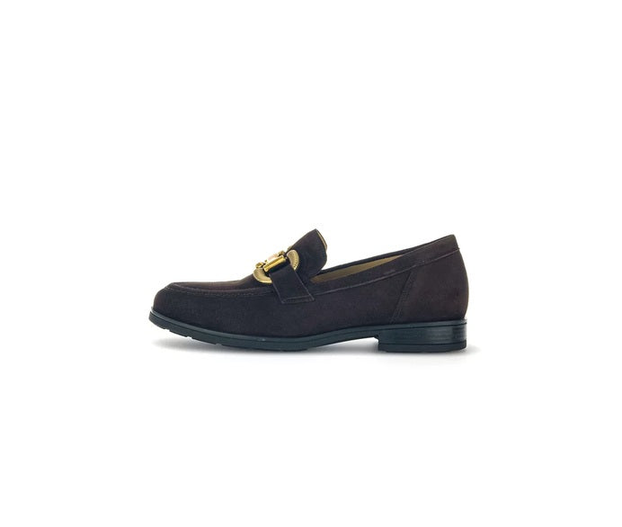GABOR COMFORT SUEDE LOAFER | MOCCA