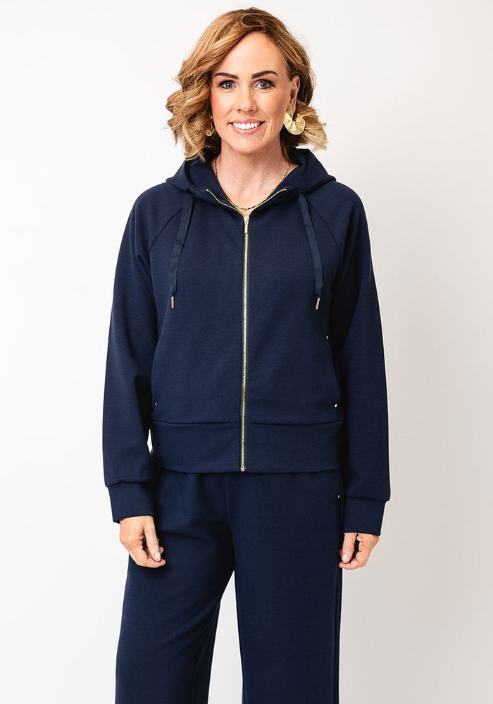 FRANSA PRIYA CARDIGAN | NAVY