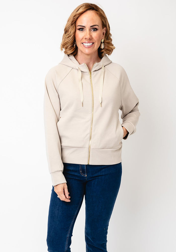 FRANSA PRIYA CARDIGAN | OXFORD TAN