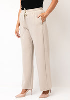 FRANSA PRIYA WIDE LEG TROUSER | OXFORD TAN