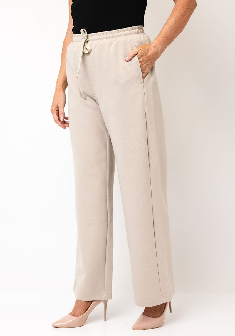 FRANSA PRIYA WIDE LEG TROUSER | OXFORD TAN