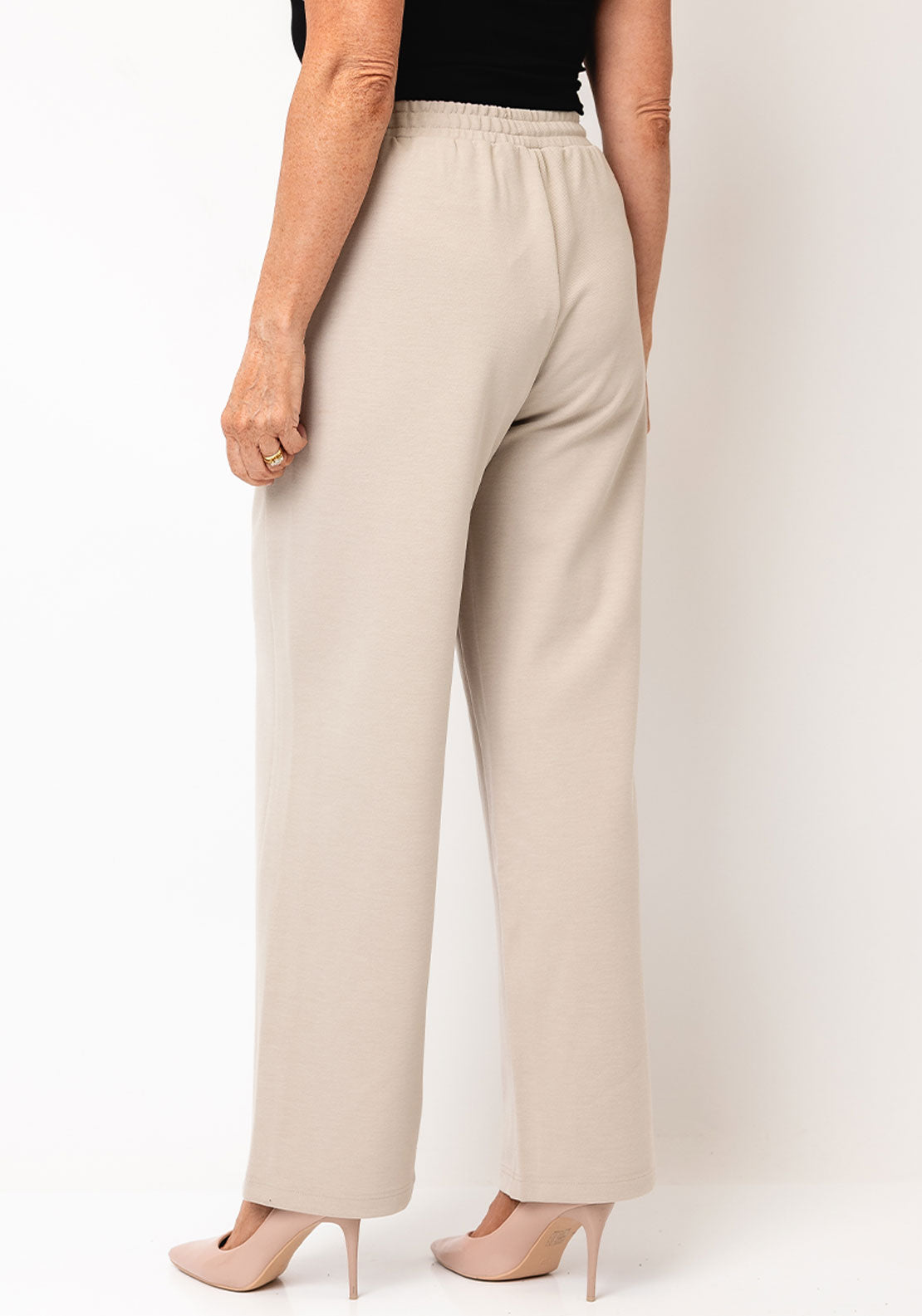 FRANSA PRIYA WIDE LEG TROUSER | OXFORD TAN