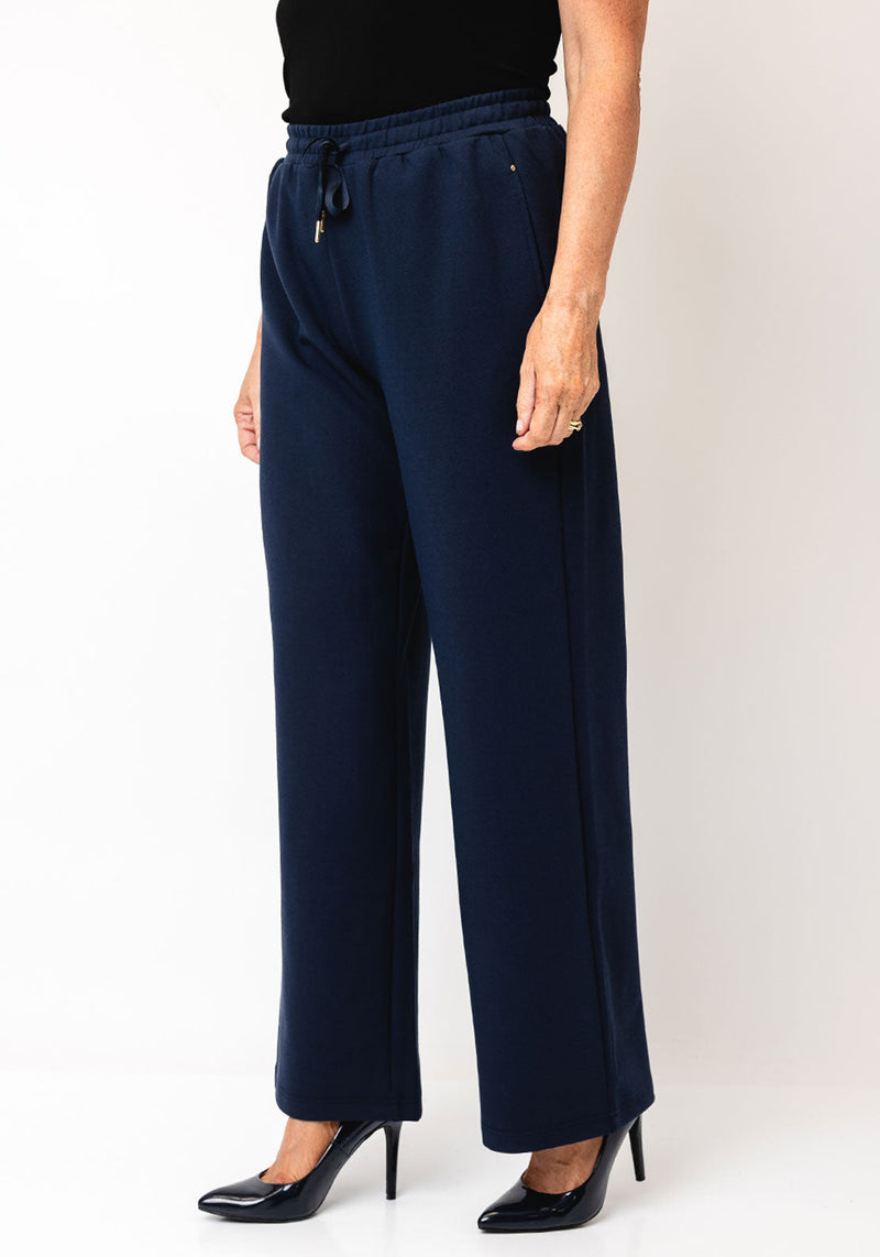 FRANSA PRIYA WIDE LEG TROUSER | NAVY