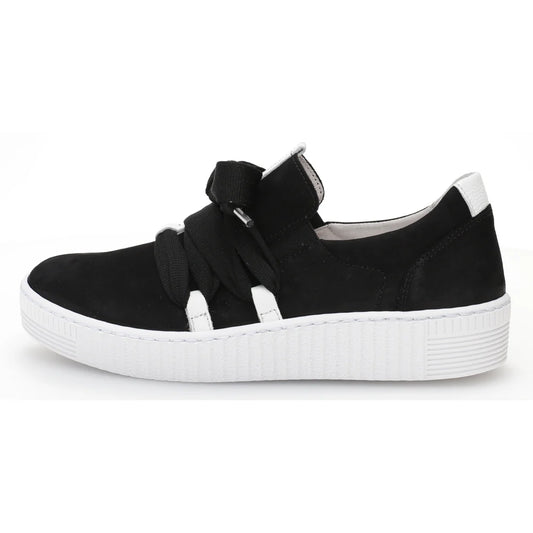 GABOR SLIP ON SNEAKER | BLACK