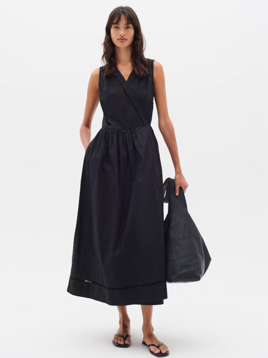 IN WEAR FURLA WRAP DRESS | BLACK