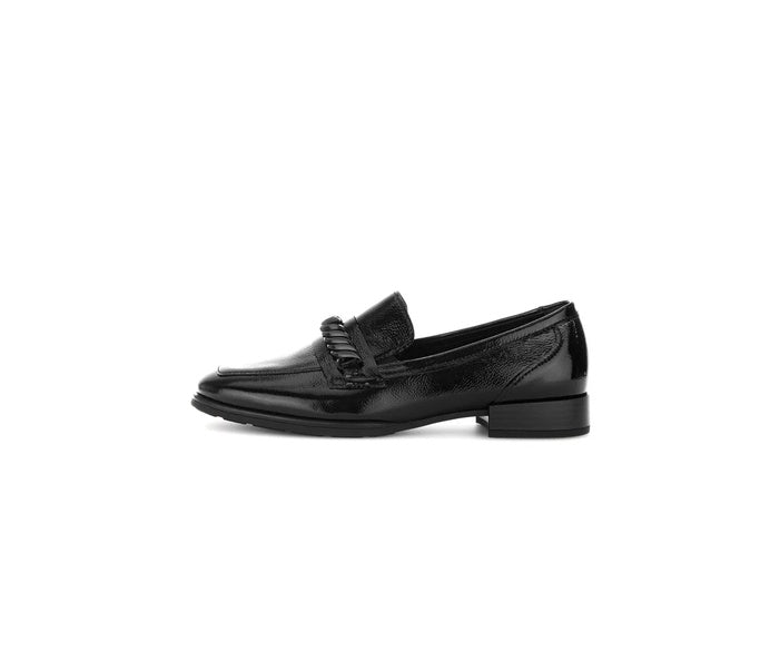 GABOR PATENT LEATHER LOAFER | BLACK