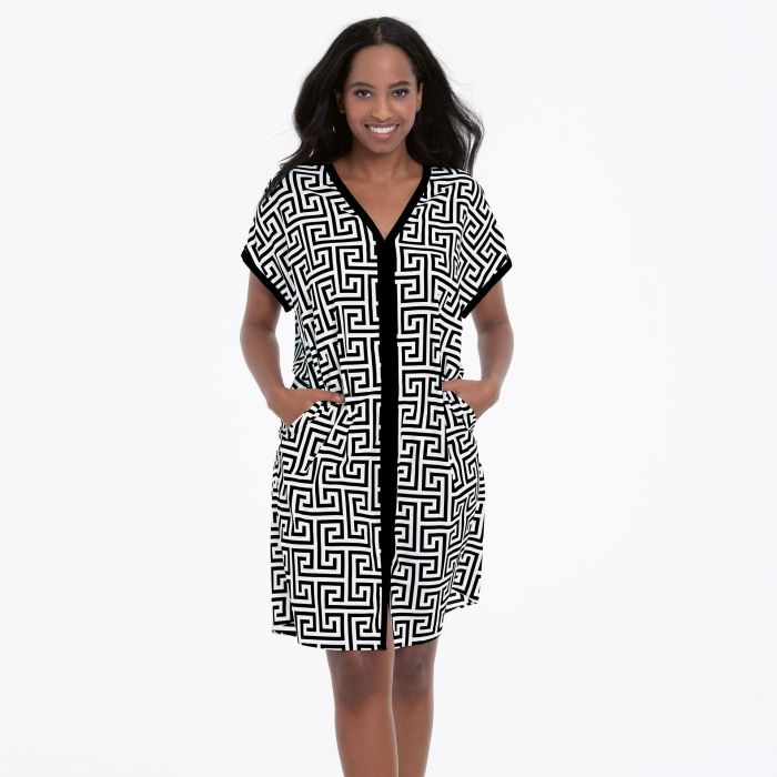 ANITA MORELLA BEACH DRESS | BLACK\WHITE