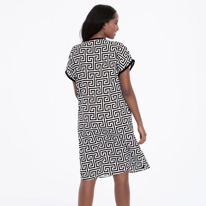 ANITA MORELLA BEACH DRESS | BLACK\WHITE