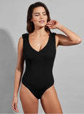 Load image into Gallery viewer, EMPREINTE KISS DEEP V NECKLINE SWIMSUIT | BLACK
