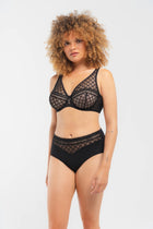 LOUISA BRACQ PACO SCARF BRA | BLACK