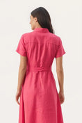 Load image into Gallery viewer, PART TWO EFLIN DRESS | CLARET RED
