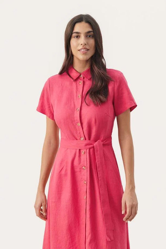 PART TWO EFLIN DRESS | CLARET RED