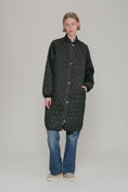 Load and play video in Gallery viewer, ILSE JACOBSEN LONG QUILTED COAT | BLACK

