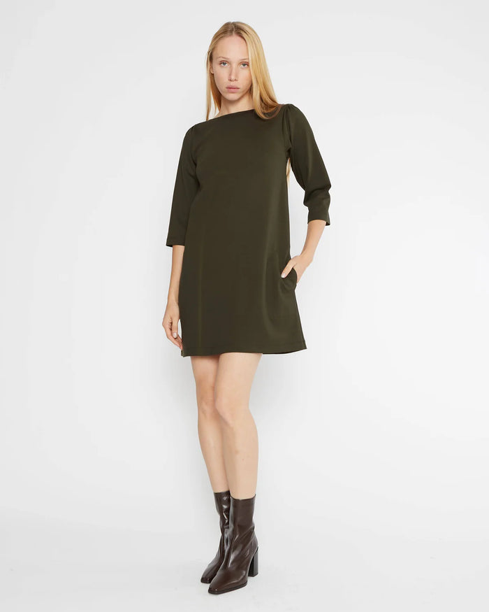 RIPLEY RADER PONTE A-LINE DRESS | BLACK
