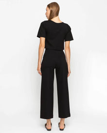 RIPLEY RADER PONTE KNIT CROPPED STRAIGHT LEG PANT | BLACK
