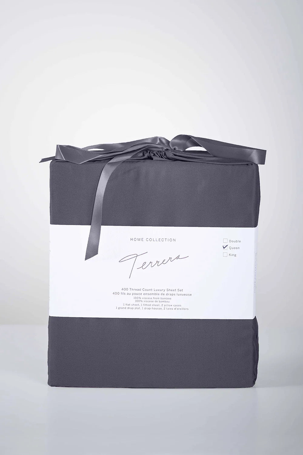 TERRERA BAMBOO KING SHEET SET | CHARCOAL