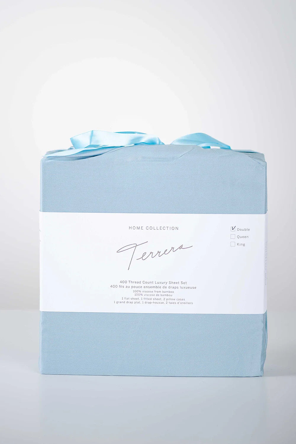 TERRERA BAMBOO DOUBLE SHEET SET | SKY