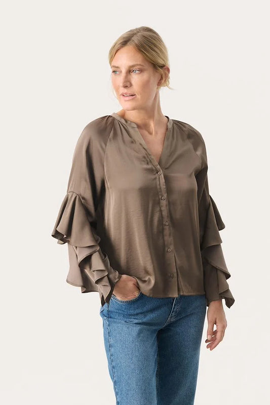 PART TWO LEANE SHIRT | WALNUT