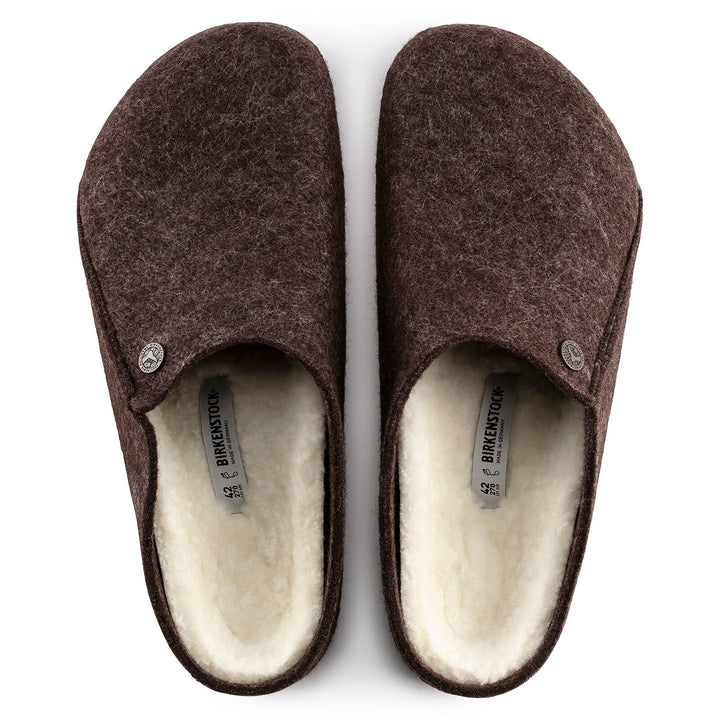 BIRKENSTOCK MENS ZERMATT SHEARLING WOOL FELT | MOCHA