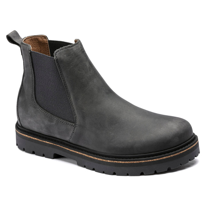 BIRKENSTOCK MENS STALON NUBUCK LEATHER  | GRAPHITE