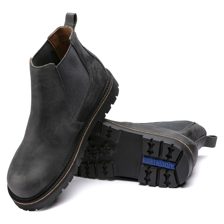 BIRKENSTOCK MENS STALON NUBUCK LEATHER  | GRAPHITE