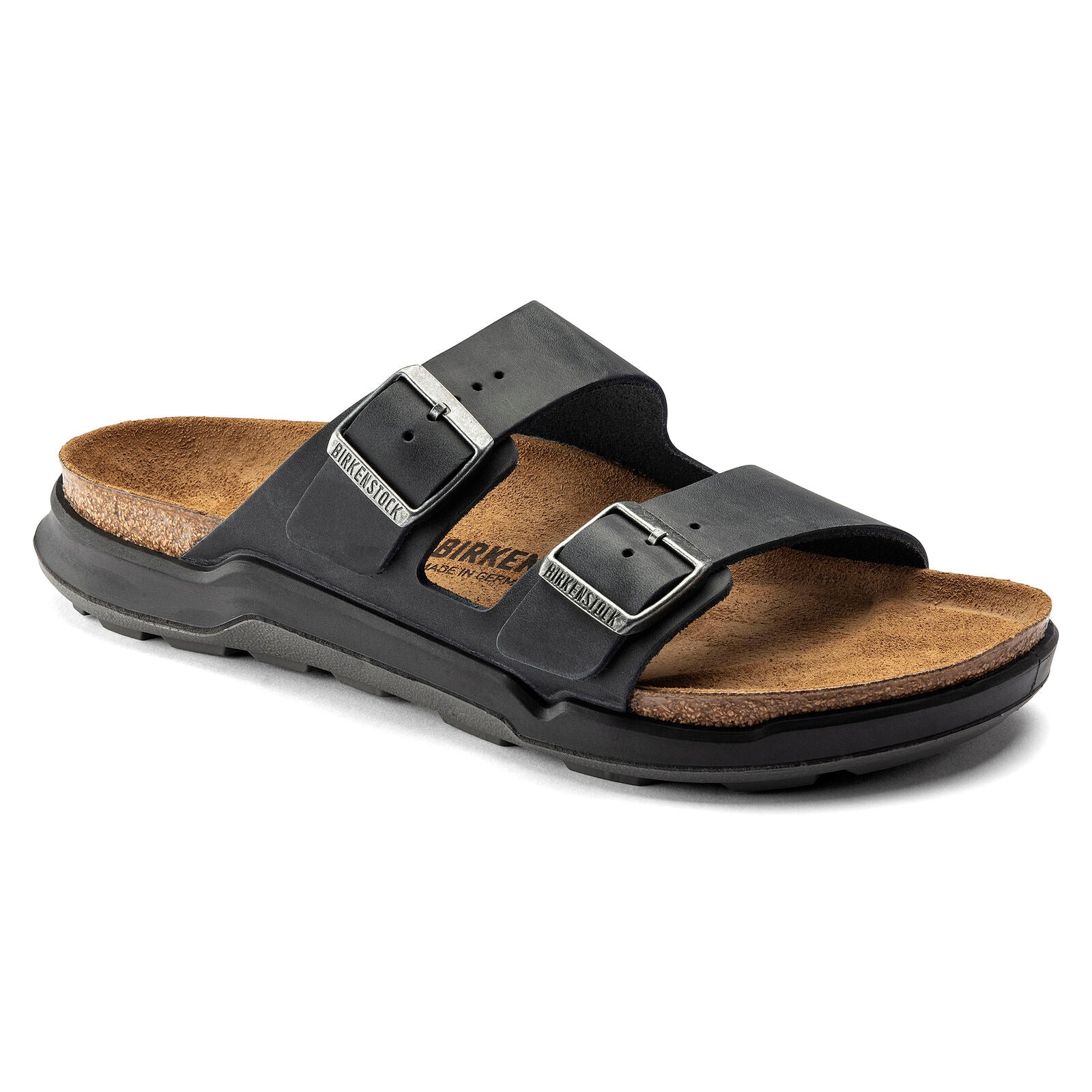 BIRKENSTOCK ARIZONA CROSSTOWN LEATHER | BLACK | The Hen House