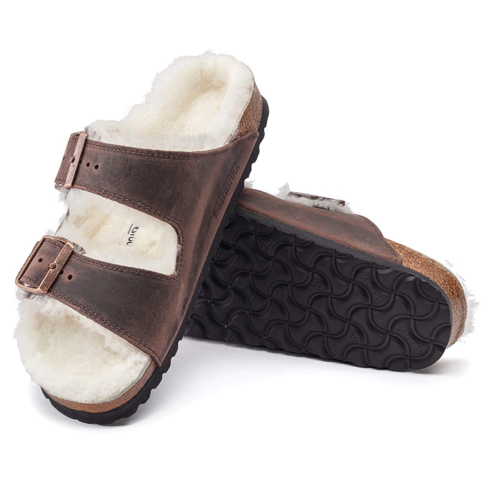 BIRKENSTOCK ARIZONA SHEARLING LEATHER | HABANA