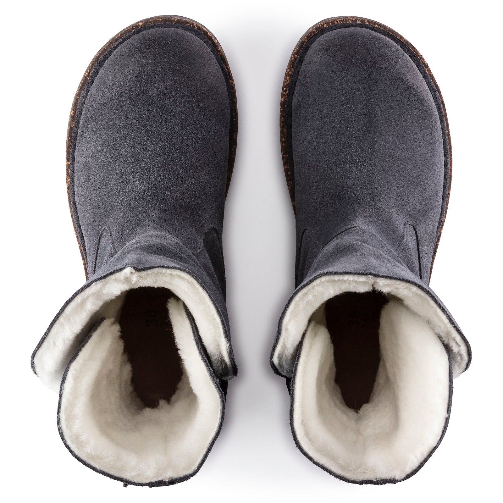 BIRKENSTOCK UPPSALA SHEARLING SUEDE LEATHER | GRAPHITE