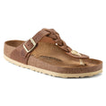 Load image into Gallery viewer, BIRKENSTOCK GIZEH BRAIDED LEATHER | COGNAC
