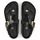 BIRKENSTOCK GIZEH BIG BUCKLE HIGH SHINE LEATHER | BLACK