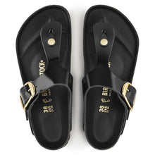 BIRKENSTOCK GIZEH BIG BUCKLE HIGH SHINE LEATHER | BLACK