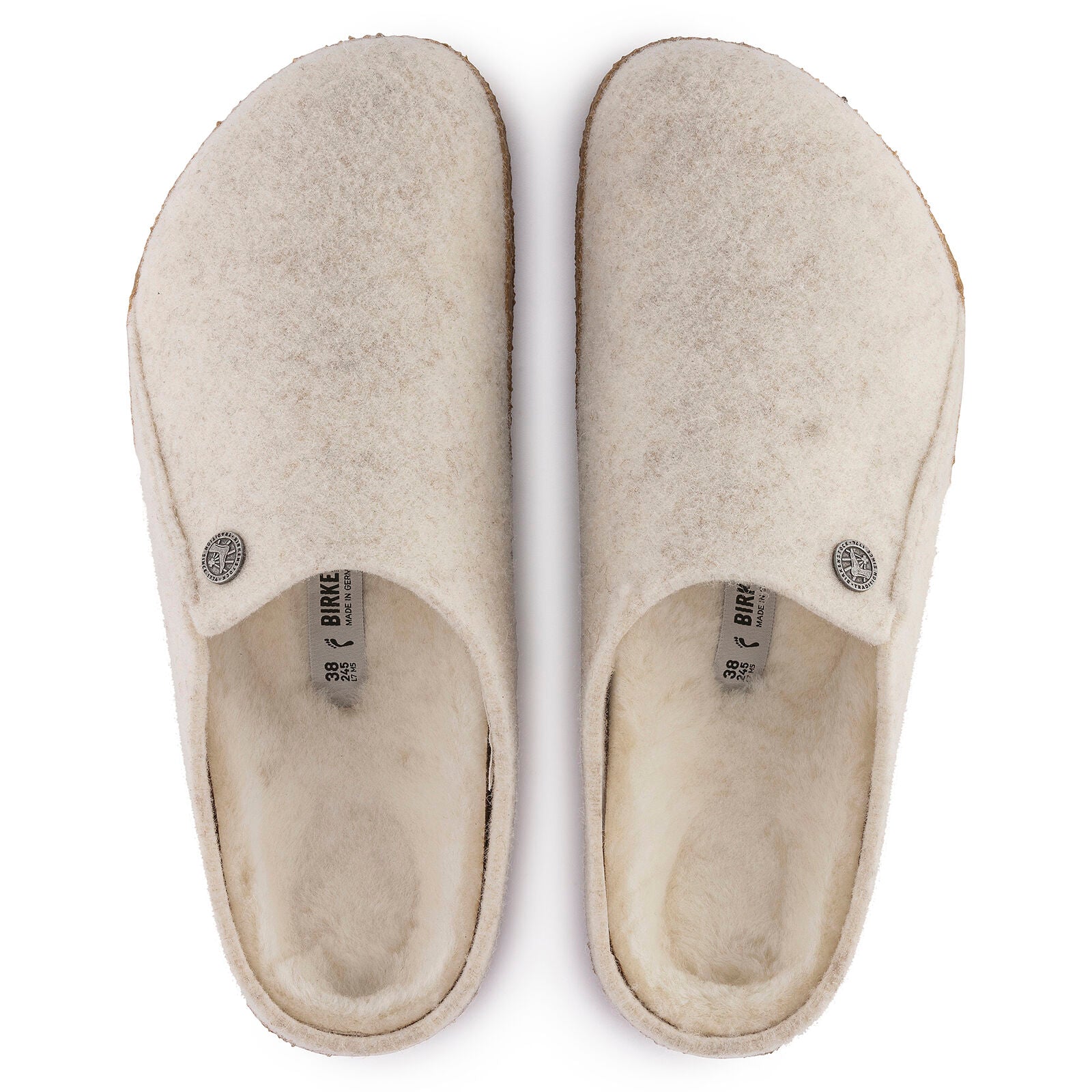 BIRKENSTOCK ZERMATT SHEARLING WOOL FELT | ECRU