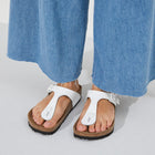 BIRKENSTOCK GIZEH PATENT LEATHER | WHITE
