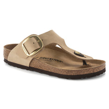 BIRKENSTOCK GIZEH BIG BUCKLE NUBUCK | SANDCASTLE
