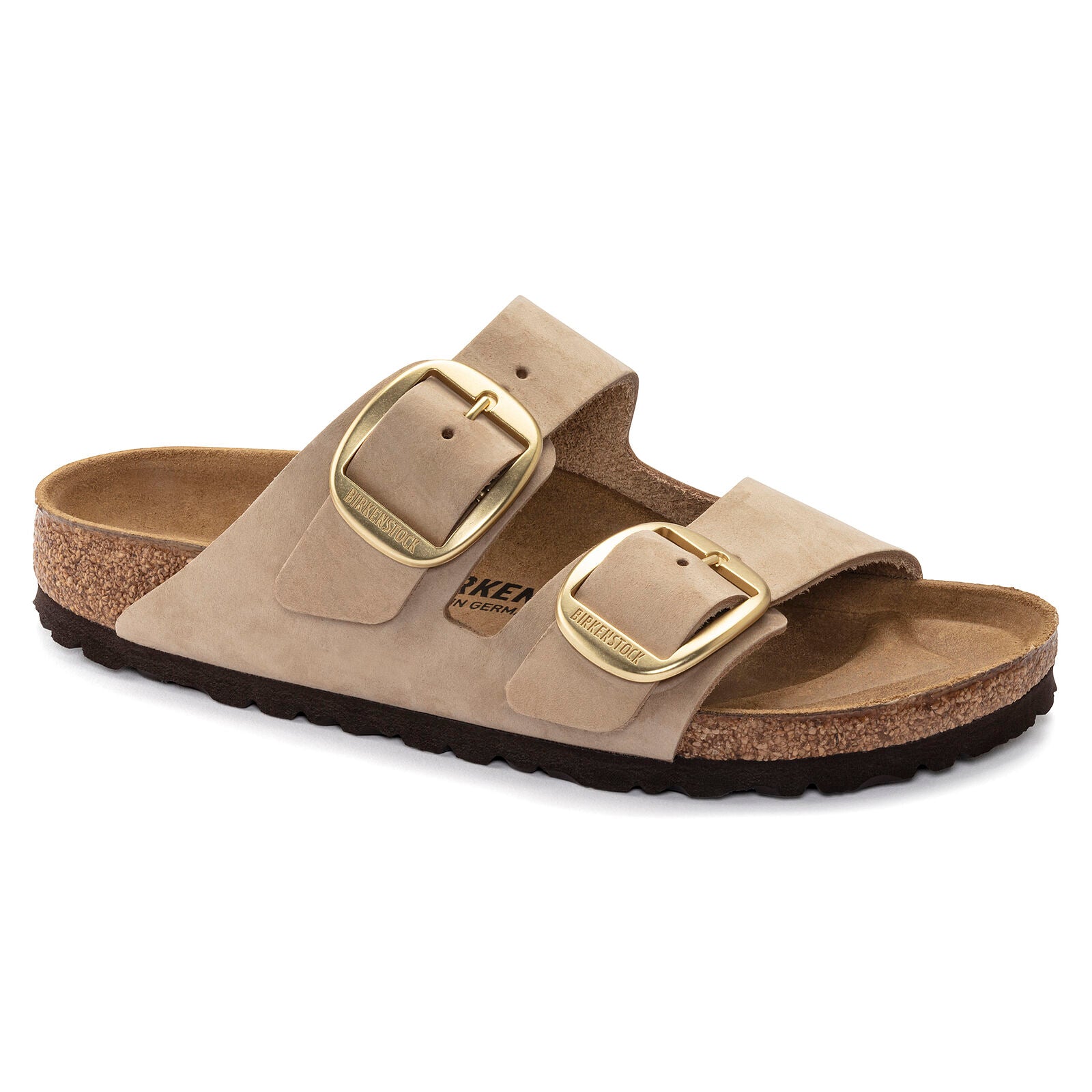 BIRKENSTOCK ARIZONA BIG BUCKLE NUBUCK | SANDCASTLE | The Hen House