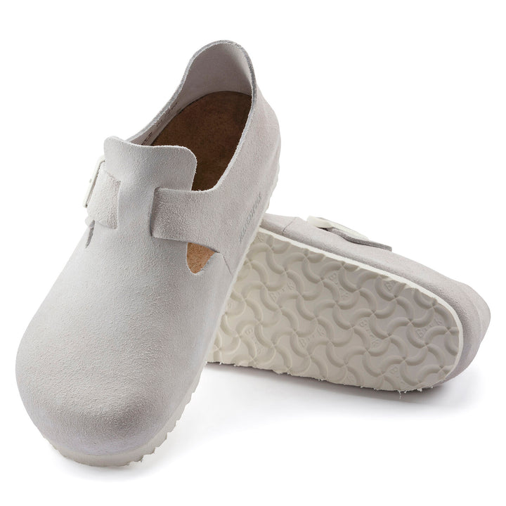 BIRKENSTOCK LONDON SUEDE | ANTIQUE WHITE