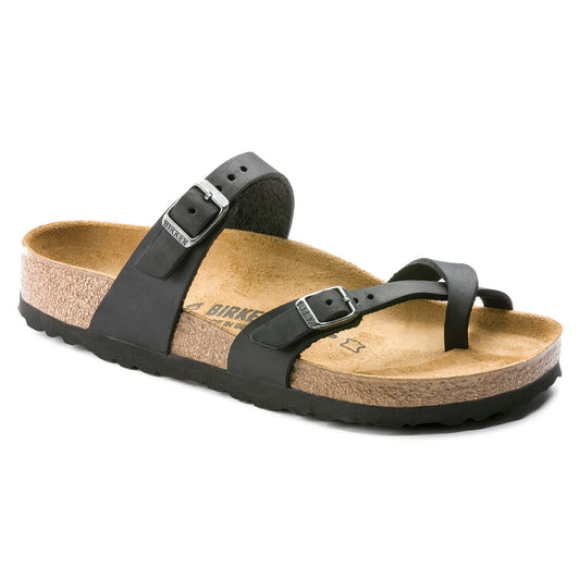 BIRKENSTOCK MAYARI LEATHER | BLACK