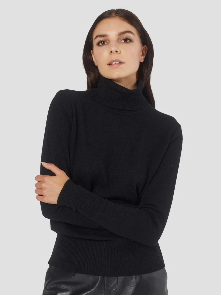 EQUIPMENT DELAFINE CASHMERE TURTLENECK | BLACK