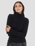 Load image into Gallery viewer, EQUIPMENT DELAFINE CASHMERE TURTLENECK | BLACK
