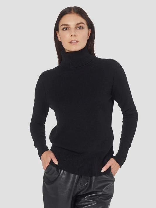EQUIPMENT DELAFINE CASHMERE TURTLENECK | BLACK