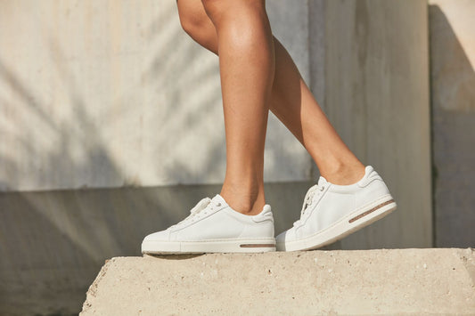 BIRKENSTOCK BEND LOW LEATHER NARROW | WHITE