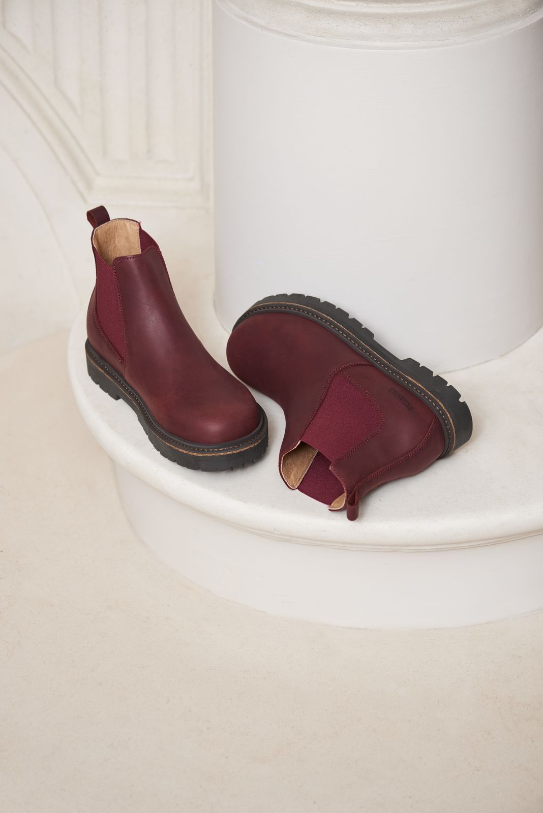 BIRKENSTOCK STALON NUBUCK LEATHER | BURGUNDY