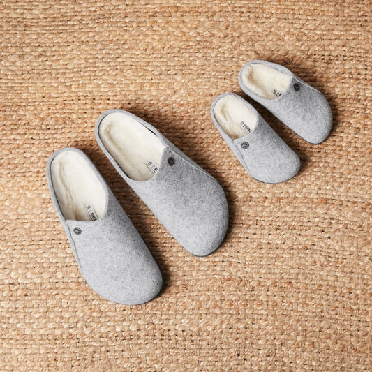 BIRKENSTOCK KIDS ZERMATT SHEARLING WOOL FELT | LIGHT GRAY