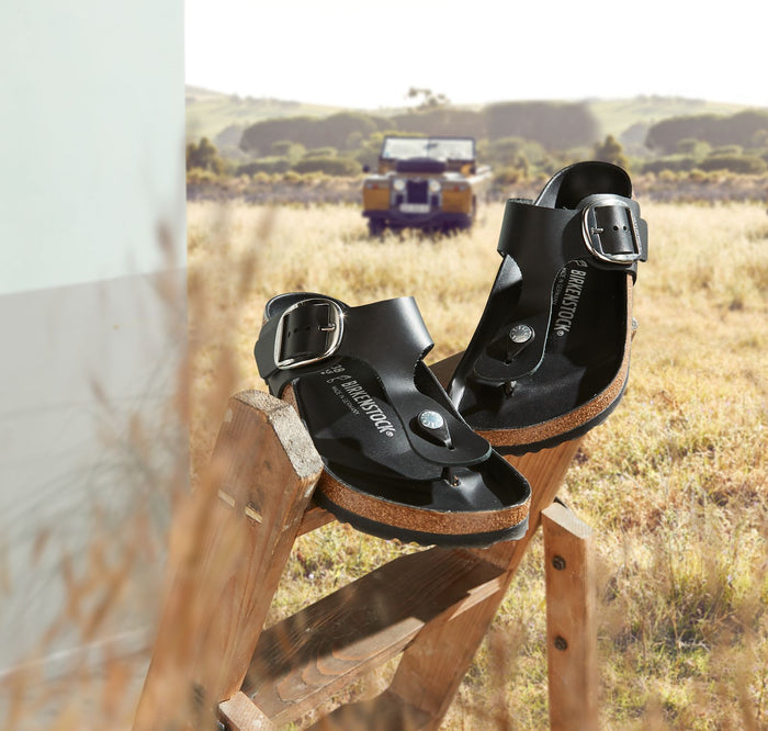 BIRKENSTOCK GIZEH BIG BUCKLE | BLACK