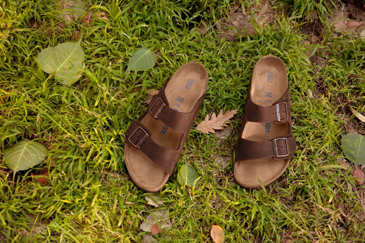 BIRKENSTOCK ARIZONA SOFT FOOTBED LEATHER NARROW  | HABANA