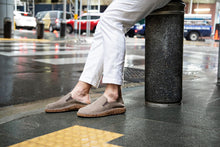 BIRKENSTOCK CALLAN SUEDE LEATHER | GRAY TAUPE